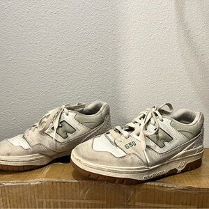 New Balance 550 Sneakers in Beige and Olive